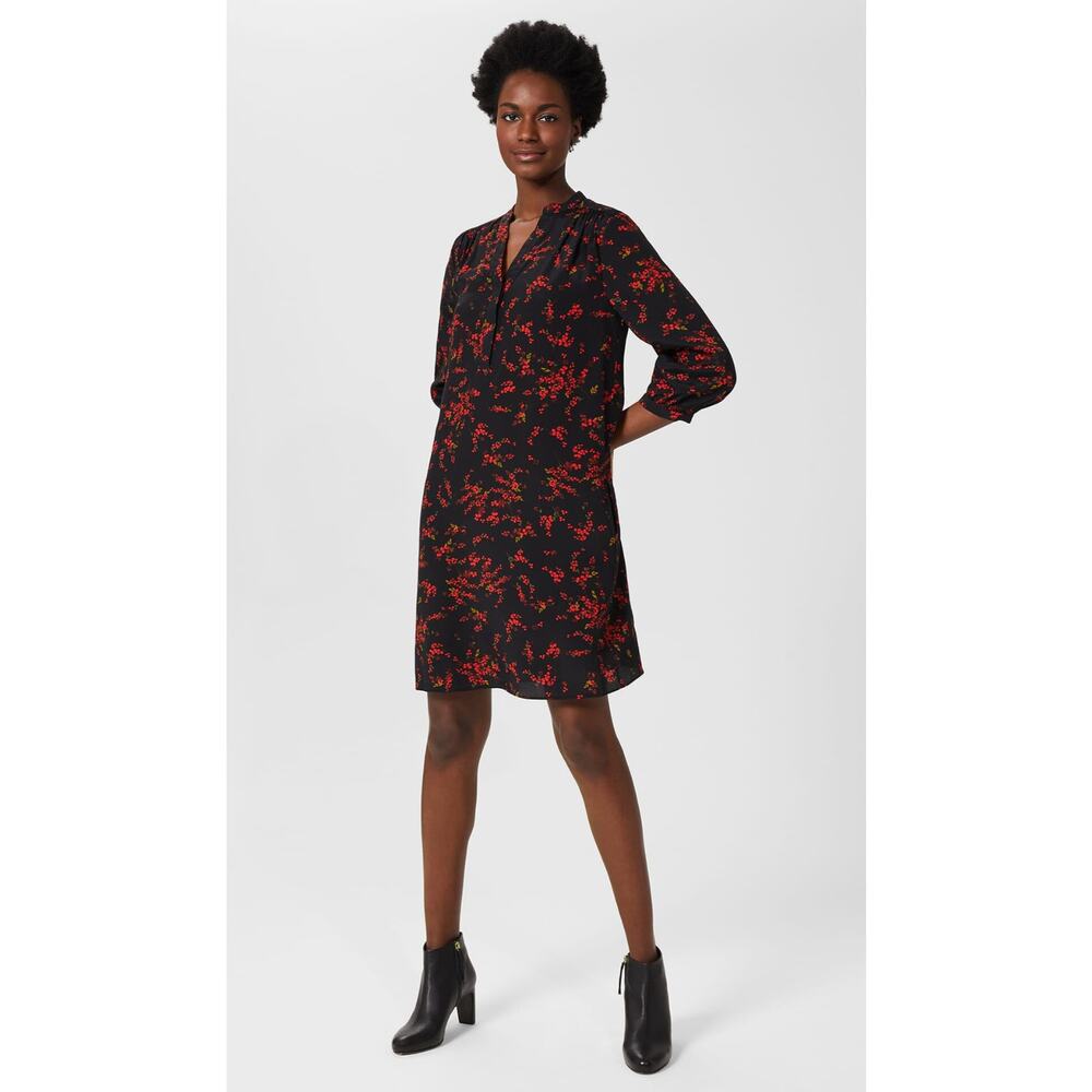 Hobbs London Katarina Floral Tunic Mini Dress US Size 6 Womens